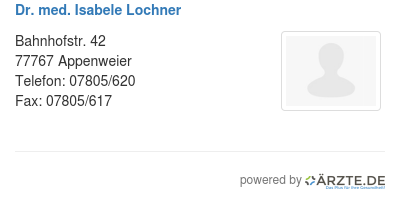 Dr med isabele lochner
