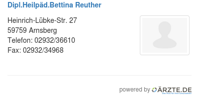 Dipl heilpaed bettina reuther