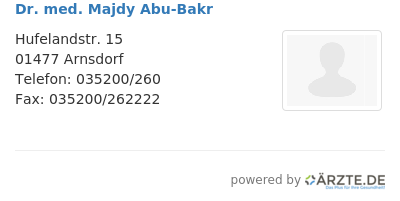 Dr med majdy abu bakr