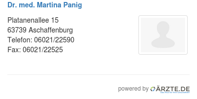Dr med martina panig