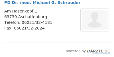 Pd dr med michael g schrauder