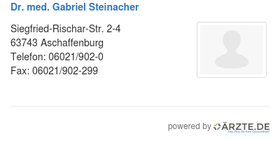 Dr med gabriel steinacher