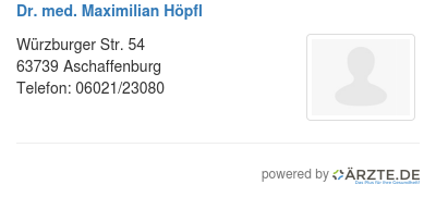 Dr med maximilian hoepfl