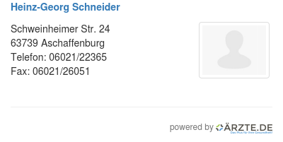 Heinz georg schneider