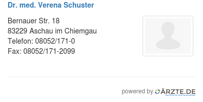 Dr med verena schuster