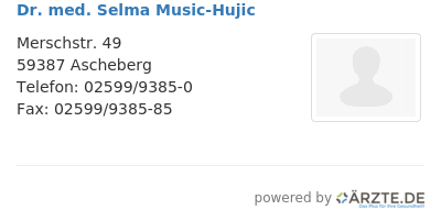 Dr med selma music hujic