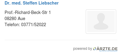 Dr med steffen liebscher