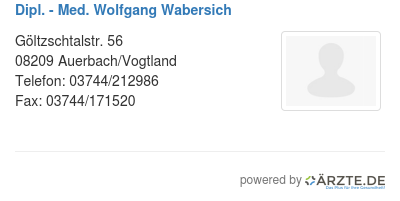 Dipl med wolfgang wabersich