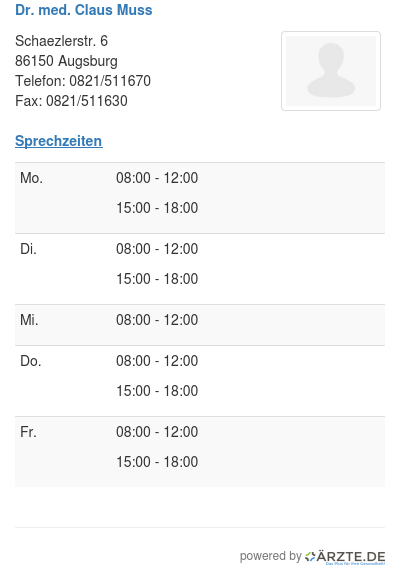 Dr med claus muss