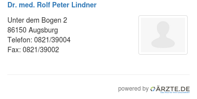 Dr med rolf peter lindner