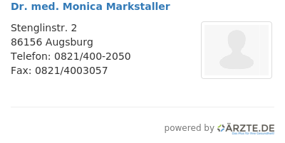Dr med monica markstaller