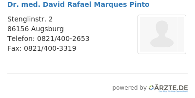 Dr med david rafael marques pinto