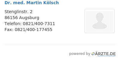 Dr med martin koelsch