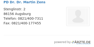 Pd dr dr martin zens