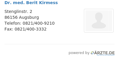 Dr med berit kirmess