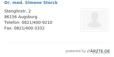 Dr med simone storck