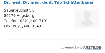 Dr med dr med dent tilo schlittenbauer