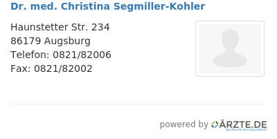 Dr med christina segmiller kohler