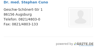 Dr med stephan cuno