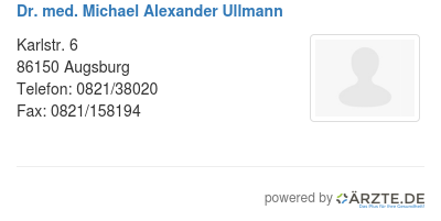 Dr med michael alexander ullmann