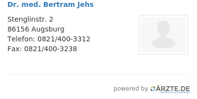 Dr med bertram jehs