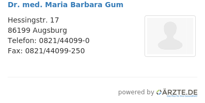 Dr med maria barbara gum