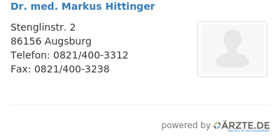 Dr med markus hittinger