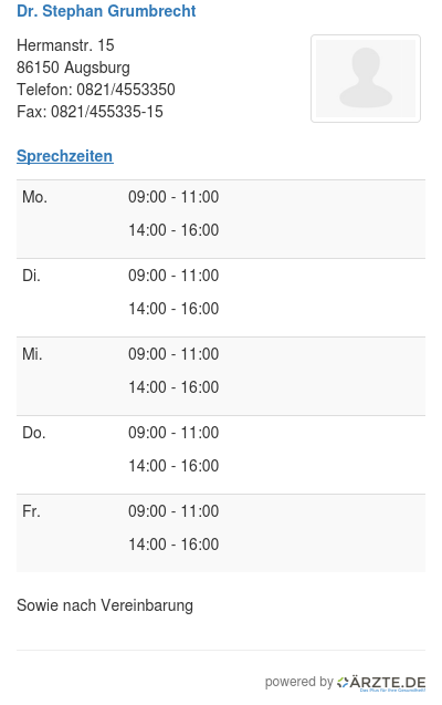 Dr stephan grumbrecht