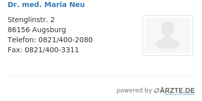 Dr med maria neu