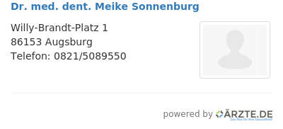 Dr med dent meike sonnenburg