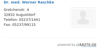 Dr med werner raschke