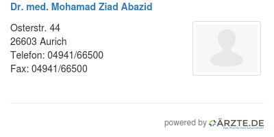 Dr med mohamad ziad abazid