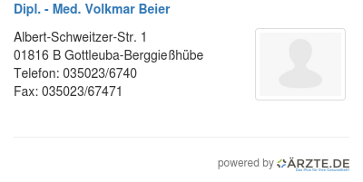Dipl med volkmar beier