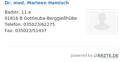 Dr med marleen hamisch