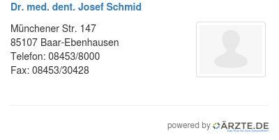 Dr med dent josef schmid