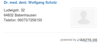 Dr med dent wolfgang scholz 510155