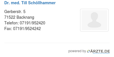 Dr med till schoellhammer
