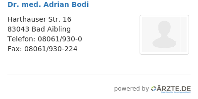 Dr med adrian bodi