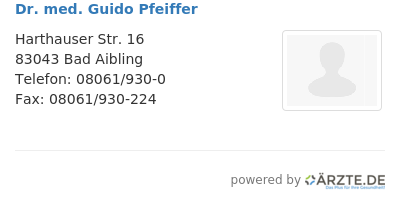 Dr med guido pfeiffer
