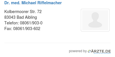 Dr med michael riffelmacher