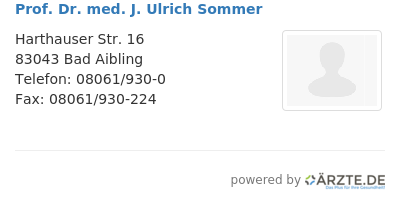 Prof dr med j ulrich sommer 614370