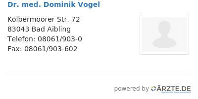 Dr med dominik vogel