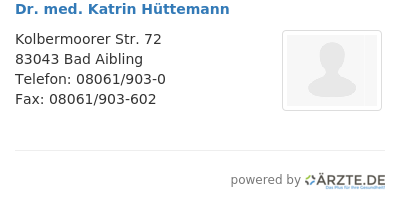 Dr med katrin huettemann