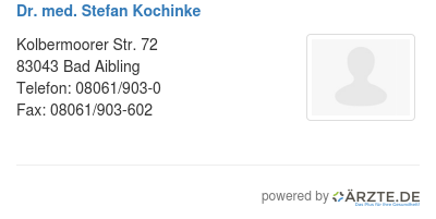 Dr med stefan kochinke