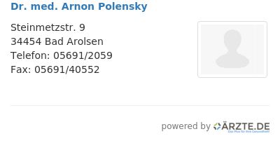 Dr med arnon polensky