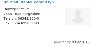 Dr med daniel korobitsyn