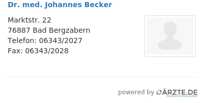 Dr med johannes becker 658872