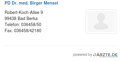 Pd dr med birger mensel