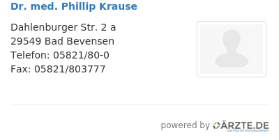 Dr med phillip krause
