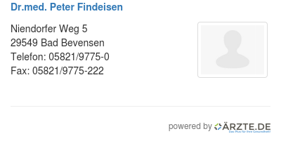 Dr med peter findeisen